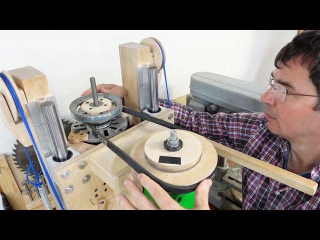 Better pulleys and belt tensioner for the homemade mill/drill