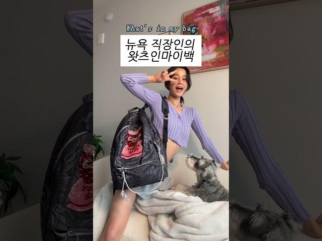 가방만보면 한국인지 뉴욕인지 모를 #왓츠인마이백 