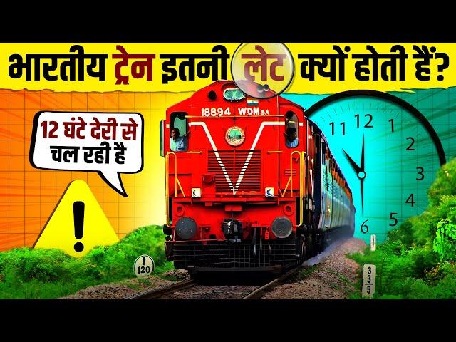 Why Indian Trains Running Late  Indian Railways Case Study | Live Hindi