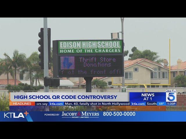 Orange County high school requiring students to scan QR codes to leave class