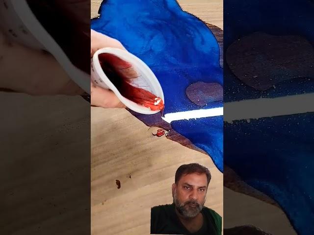 lake shetek epoxy table top #woodworking #wood #art #lakeshetek