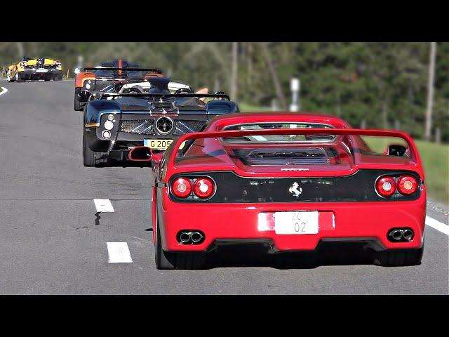 Supercars & Hypercars on the Swiss Alps | Agera, Regera, Chiron, Veyron, Enzo, Zonda, Senna & More!