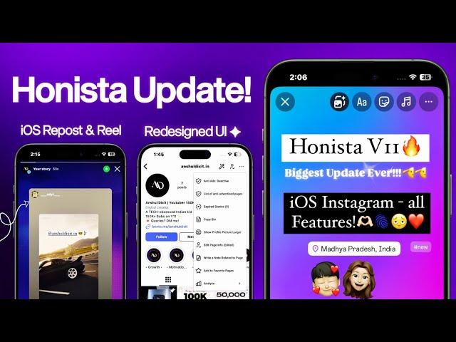 Honista V11 New Update: Full iOS Instagram on Android | Honista IPhone Story iOS 18 Emojis Fonts