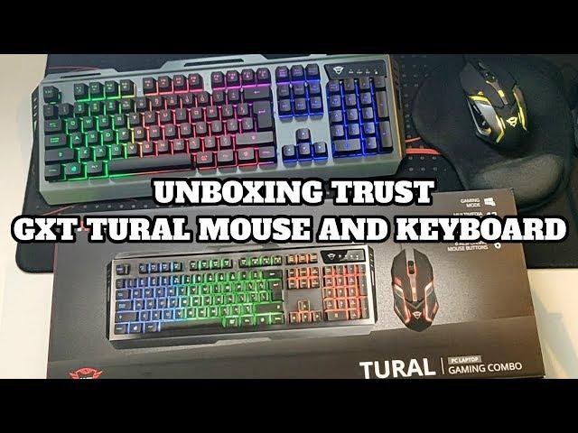 UNBOXING TRUST GXT 845 TURAL GAMING MOUSE AND KEYBOARD UNBOXING AND REVIEW!