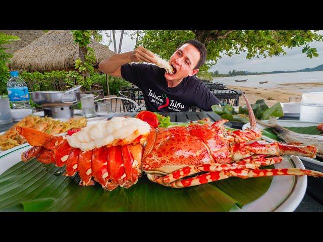 Best Seafood in Phuket!!  GIANT LOBSTER + Crab Curry in Phuket, Thailand!!