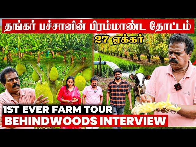 27 ஏக்கர் தோட்டம்! மாடு, கோழின்னு இயற்கை வாழ்க்கை! நம்ம Thangar Bachan-ஆ இது 1st Ever Farm Tour