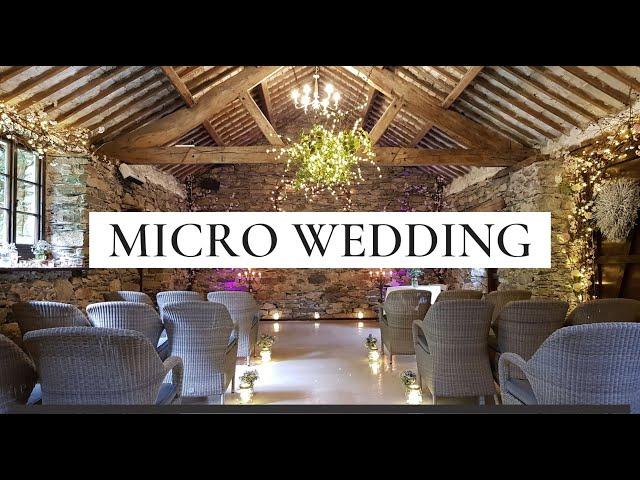 Luxury Micro Wedding Ceremony in Rustic Lake District Wedding Barn UK