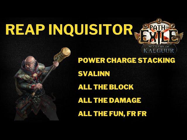 POE 3.25 Reap Inquisitor - Power Charge Stacking VS T17 Titanic Exile and clapping some Ubers