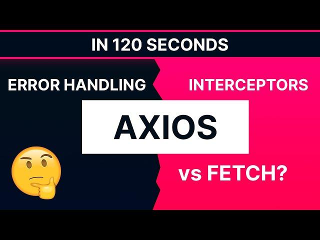 Axios js tutorial in 120 seconds