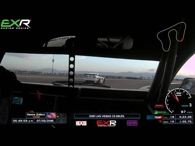 EXR LV02- Hanna Zellers 1:05.790 onboard lap at Las Vegas 1.5 Miles track