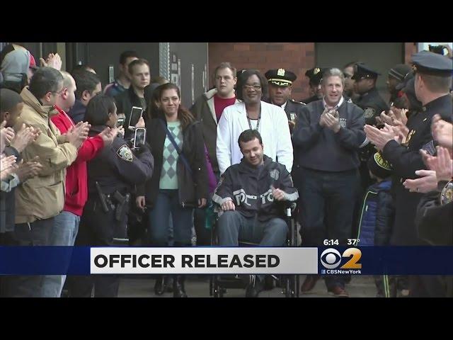 Wounded Officer Released