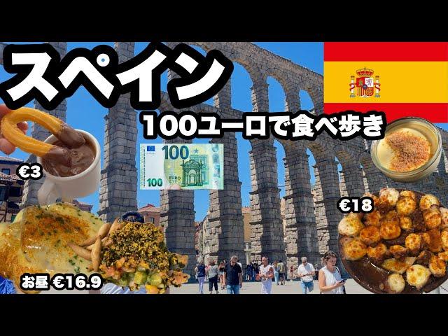 【マドリード】100ユーロ食べ歩きで使ってみた/スペインのグルメのレベルが高すぎて散財不可避/日帰りセゴビア