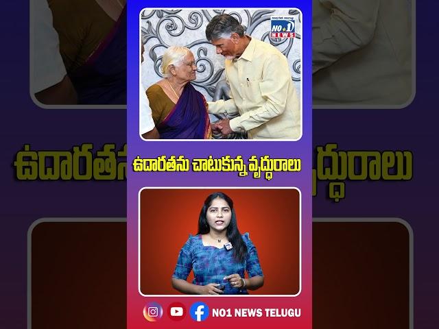 ఉదారతను చాటుకున్న వృద్ధురాలు  || No 1 News Telugu