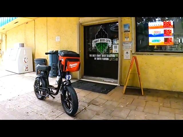 Beer Run on Electric Bike - POV drive thru