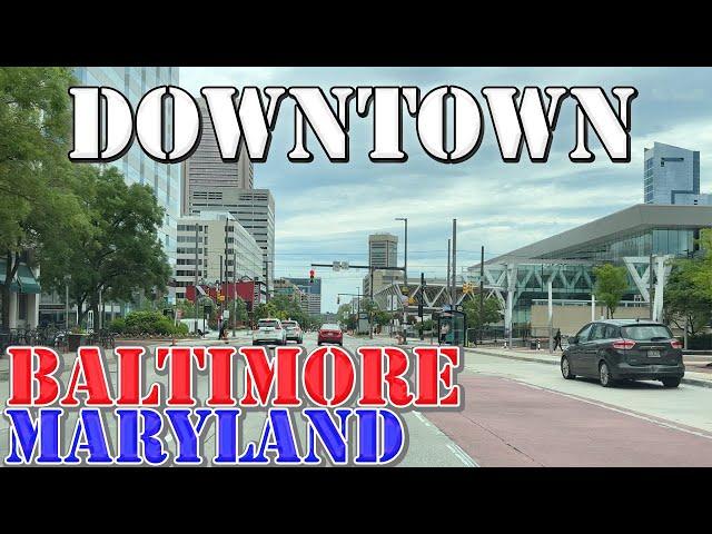 Baltimore - Maryland - 4K Downtown Drive