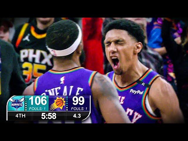 Final 5:58 CRAZY ENDING Suns vs Hornets  | January 12, 2025