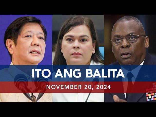 UNTV: Ito Ang Balita | November 20, 2024