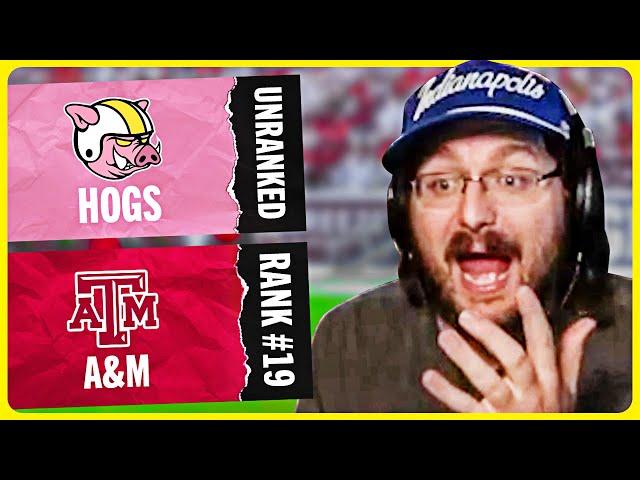 Playing a RANKED Opponent as a 1 Star School in College Football 25 NUT Hog Dynasty!