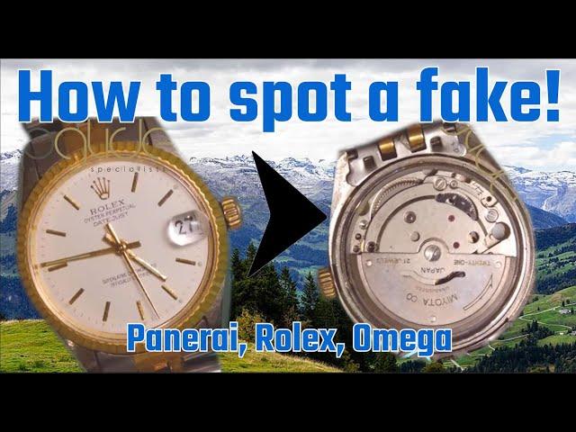 How to spot a fake watch, really not easy!