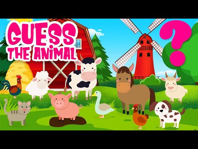 Learn the names and sounds of farm animals for kids  Animal sounds