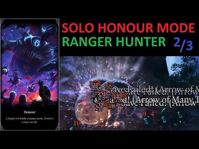 BG3 - Solo Honour Mode - Dark Urge Ranger Hunter - Gameplay [2/3]