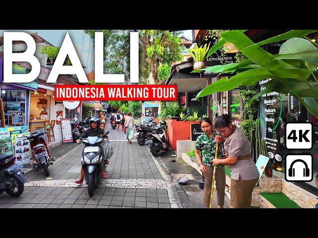 BALI, Indonesia  4K Walking Tour Ubud & Seminyak