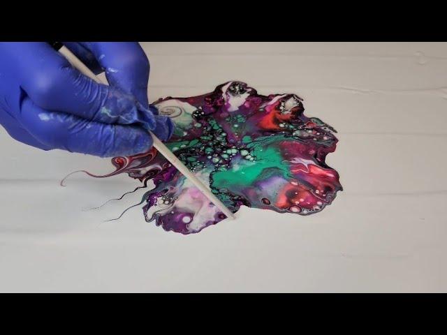 Wicked Splatter Bloom - Technique a Week/Acrylic Pour Bloom