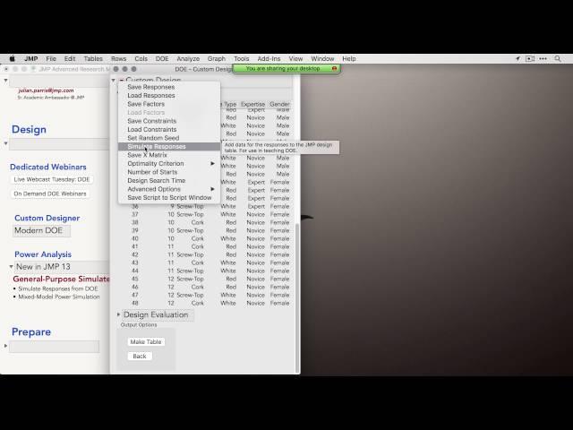 Advanced Research Methods in JMP (10/19/2016)