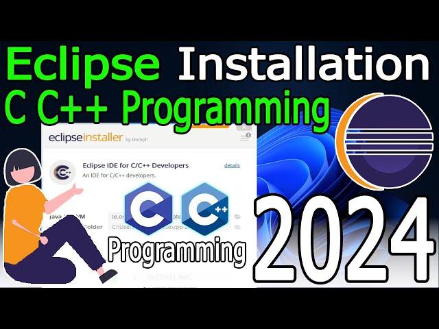 How to install Eclipse IDE for C C++ on Windows 10/11 [ 2024 Update ] Mingw-w64 GNU GCC compiler