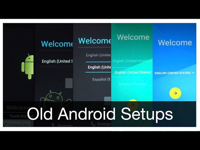 Old Stock Android Setup UIs (2.3.6 - 6)