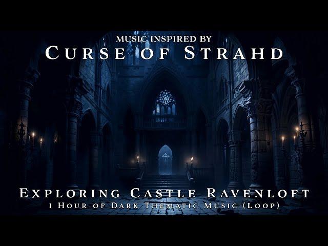 Exploring Castle Ravenloft | Unofficial Curse of Strahd Soundtrack | 1h Dark Background Music | Loop