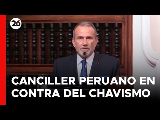 El nuevo canciller peruano dice que su país apoyará la lucha por la libertad en Venezuela