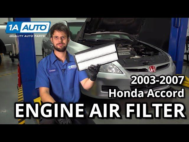 How to Replace Engine Air Filter 2003-2007 Honda Accord