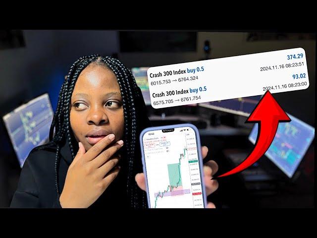 I traded $100 on boom & crash using this simple strategy (SHOCKING RESULTS)!!!