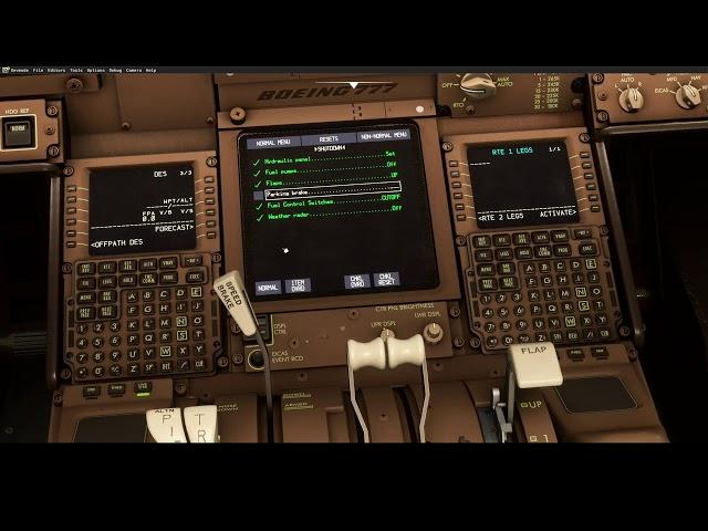 MSFS 2020 PMDG 777-300ER, AFL005, Vatsim, Novosibirsk(UNNT) - Almaty(UAAA)