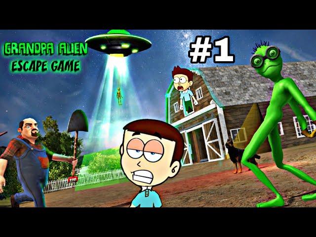 Scary Green Grandpa Alien Android Game #1 | Shiva and Kanzo Gameplay