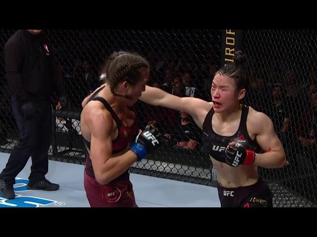 Zhang Weili vs Joanna Jedrzejczyk - All significant strikes