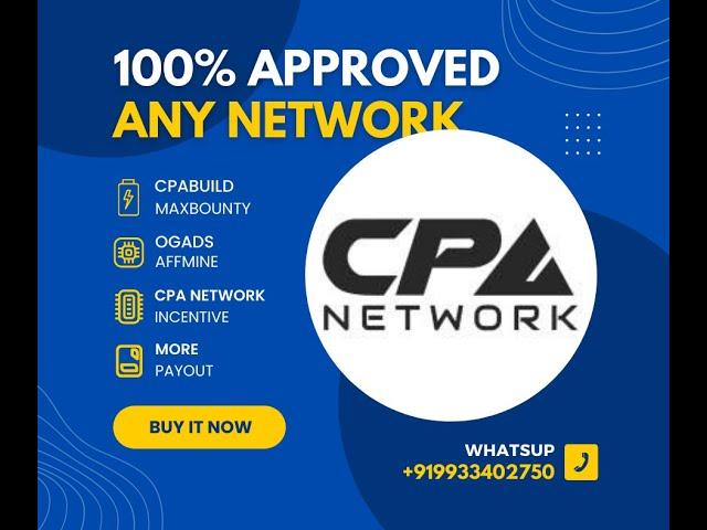 Create CPA NETWORK | Cpabuild|Maxbounty |Ogads|Affmine |100% Approved No declined