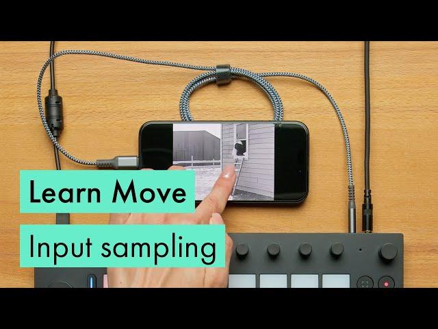 Ableton Move Tutorial: Using Move's Audio Input to Record Samples