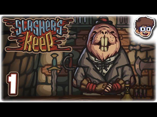 RIDICULOUS ROGUELIKE DUNGEON CRAWLER!! | Let's Play Slasher's Keep | Part 1 | PC Gameplay