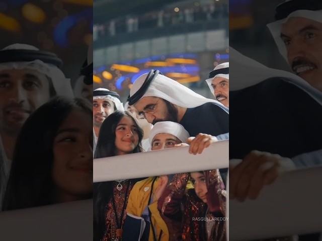 Sheikh Mohammed Bin Rashid Al Maktoum Ruler of Dubai Along With Grandchildrens At Dubai World Cup