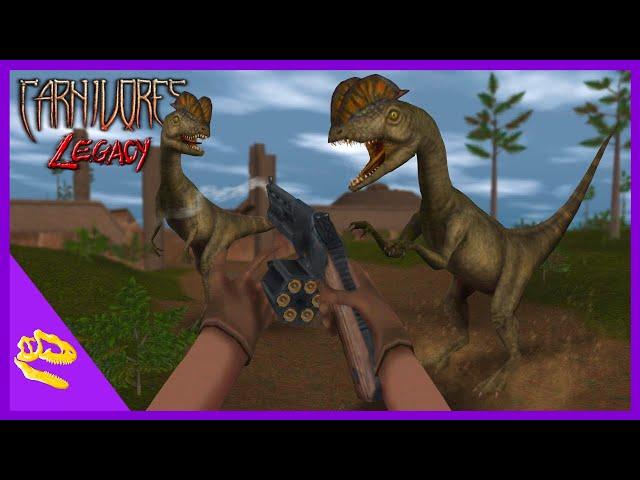 Dilophosaurus Hunt in the Temple Ruins!! - Carnivores Hunting Highlights