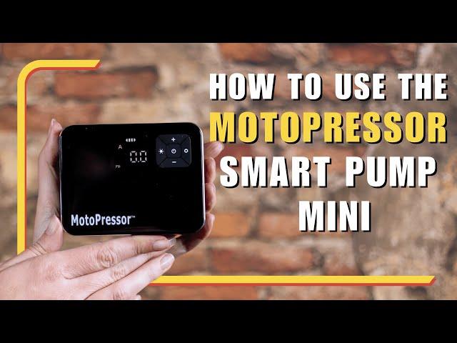 How to use the MotoPressor Smart Pump Mini Demo