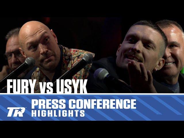 Best Highlights From the Fury vs Usyk Press Conference | UNDISPUTED FIGHT Feb 17