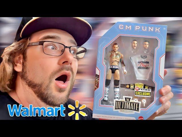 CRAZY WWE TOY HUNT AT WALMART! CMPunk Ringside Collectibles Exclusive!