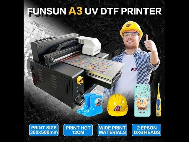 A3 UV DTF printer | All material product print,Amazing !