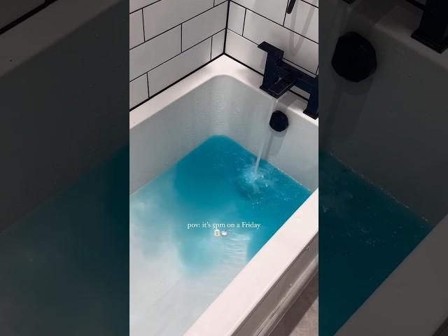 BLUE BATH ASMR  5pm on a Friday