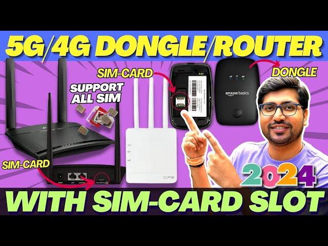 Best 4G/5G Router With Sim Card SlotBest 5G SIM Router 2024Best 5G Dongle For All Sim In India