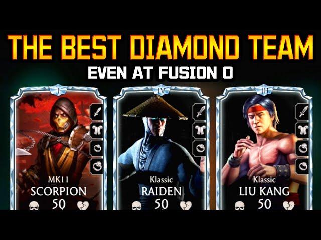 This Is The Best Diamond Team in MK Mobile! Beat Hardest Fatal Tower Battles at ANY FUSION!
