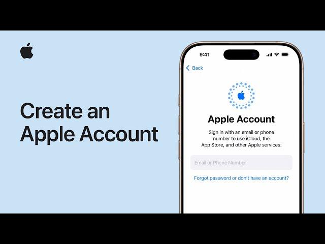 How to create an Apple Account | Apple Support